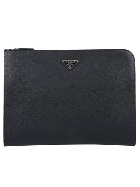 prada document holder bag|Black Leather Document Holder .